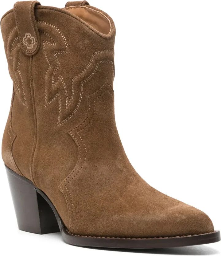 65mm Western suede boots - Image 2