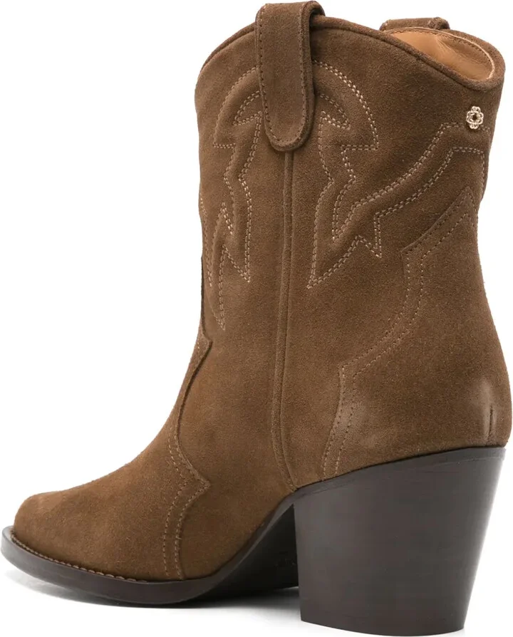65mm Western suede boots - Image 3