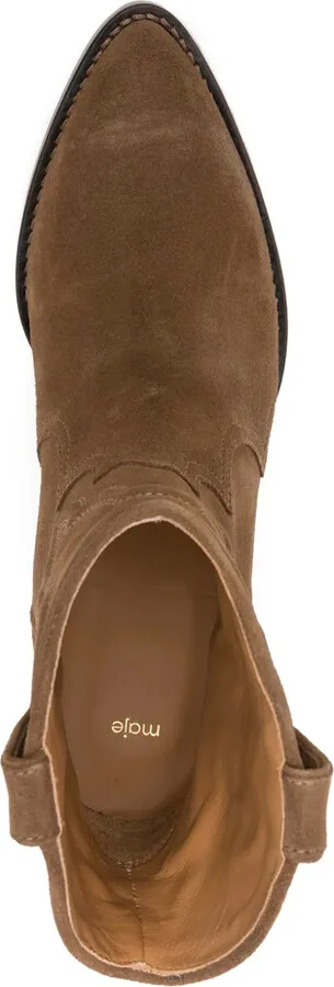 65mm Western suede boots - Image 4