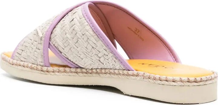 660 Interwoven-Raffia Slides - Image 3