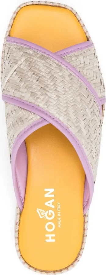 660 Interwoven-Raffia Slides - Image 4