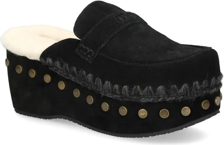 67mm Suede Clogs - Image 2