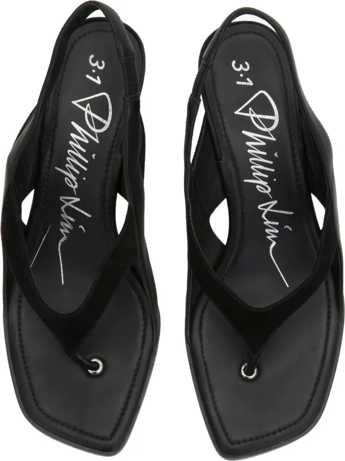 68mm Slingback Leather Sandals - Image 4