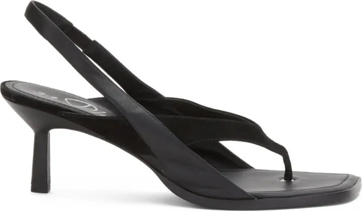 68mm Slingback Leather Sandals