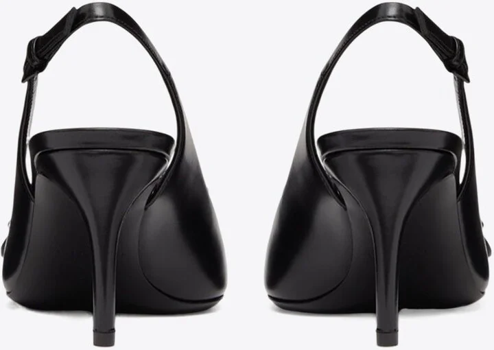 70 Butterfly Leather Slingback Pumps - Image 2