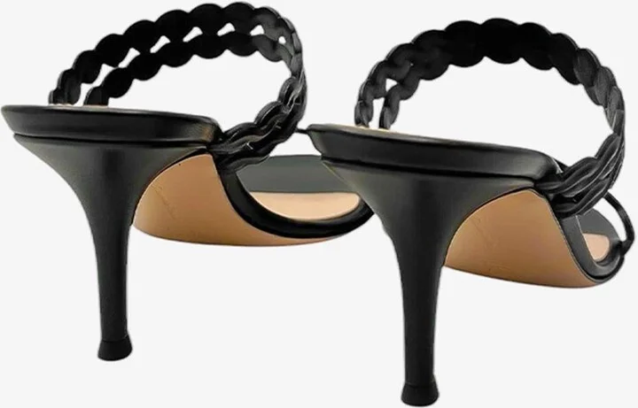 70 Scalloped Leather Mules - Image 2