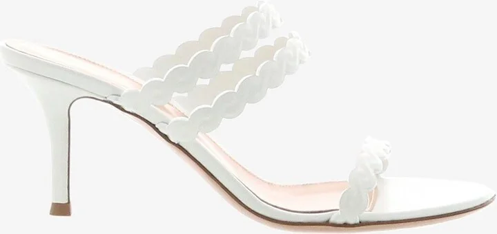 70 Scalloped Leather Mules