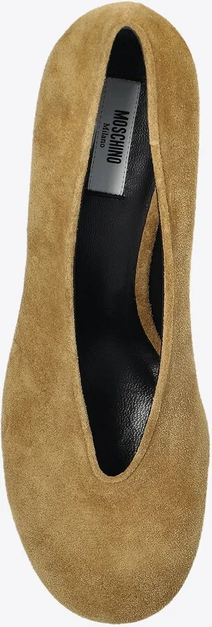 70 Sculpted-Heel Suede Pumps - Image 3