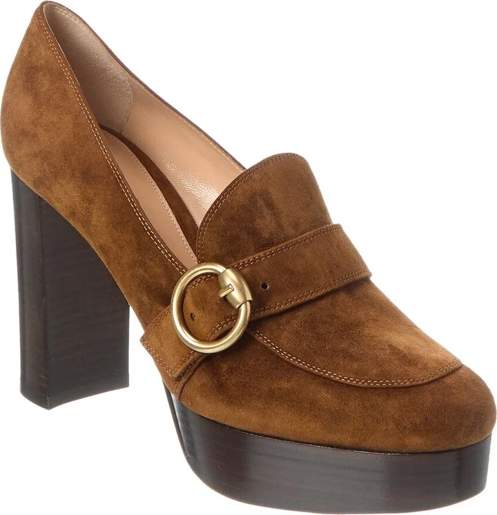 70 Suede Platform Pump