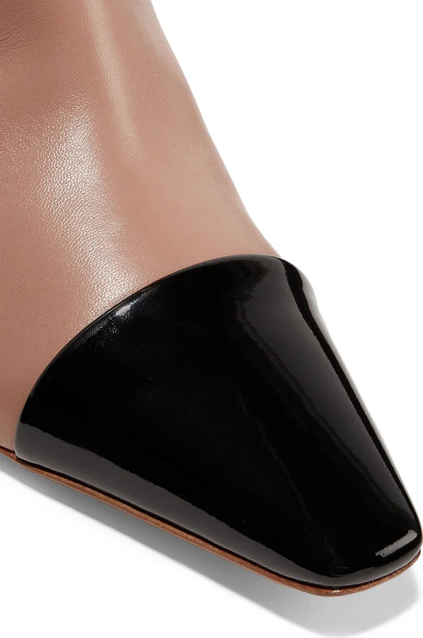 70 Two-Tone Leather Over-The-Knee Boots - Image 5