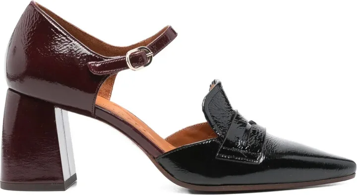 70mm Alinea block-heel ankle-strap pumps