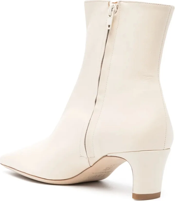 70mm Almond-Toe Leather Boots - Image 3