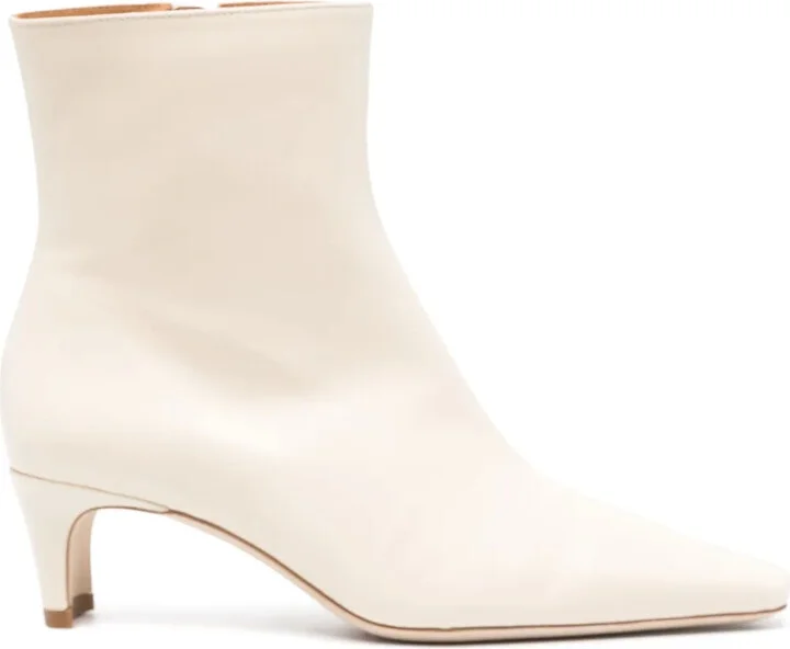 70mm Almond-Toe Leather Boots