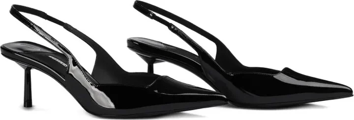 70mm Amelia slingback patent-leather pumps - Image 2