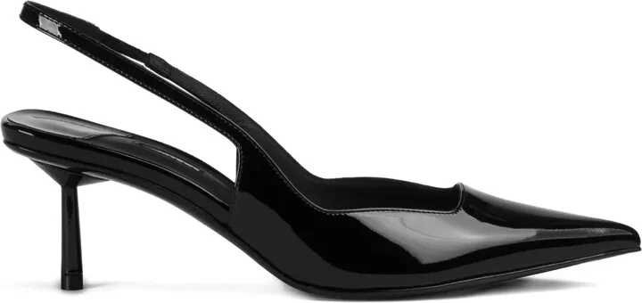 70mm Amelia slingback patent-leather pumps