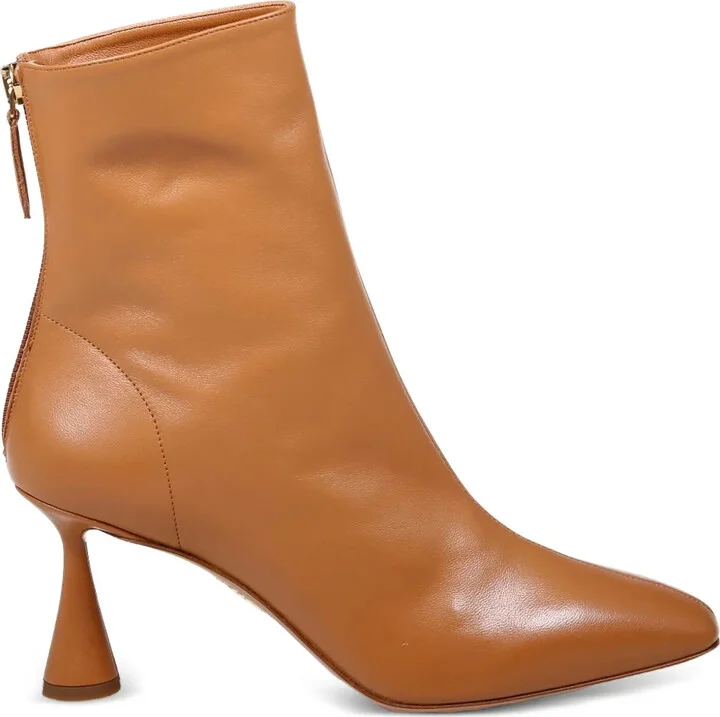 70mm Amore leather zip-fastening boots