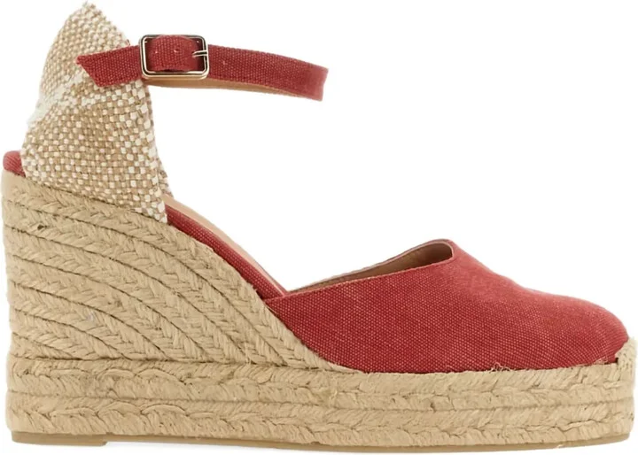 70mm Ankle-Strap Wedge-Heel Espadrilles