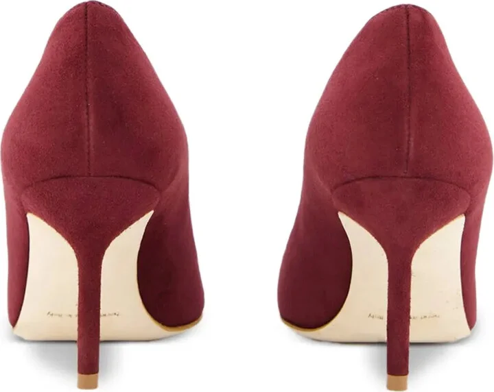 70mm BB pointed-toe suede pumps - Image 3