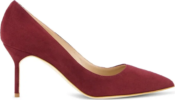 70mm BB pointed-toe suede pumps