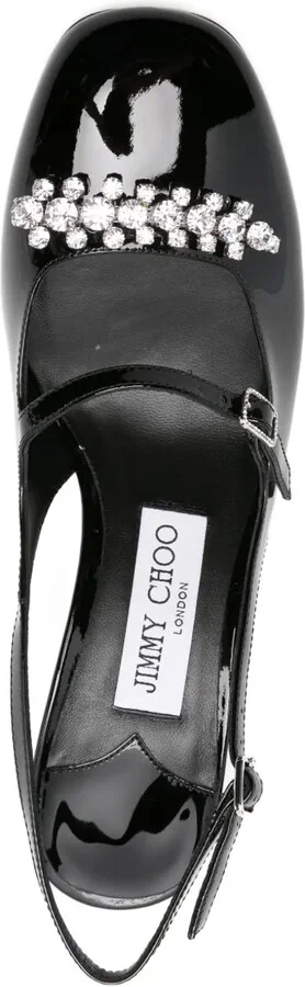 70mm Belinda crystal-embellished slingback pumps - Image 4