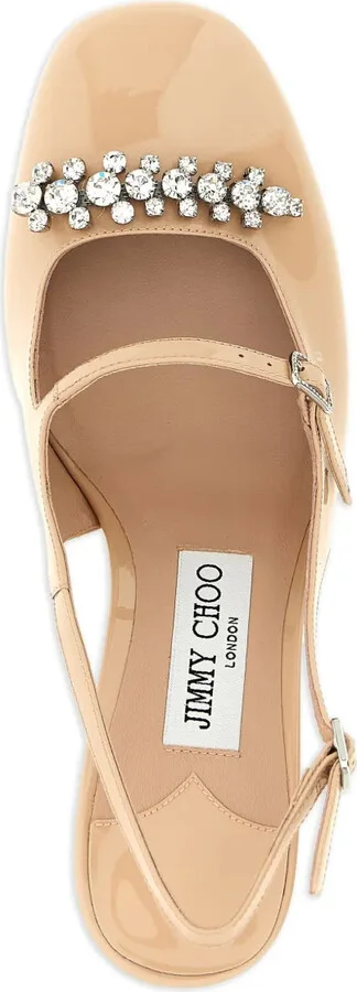 70mm Belinda crystal-embellished slingback pumps - Image 4