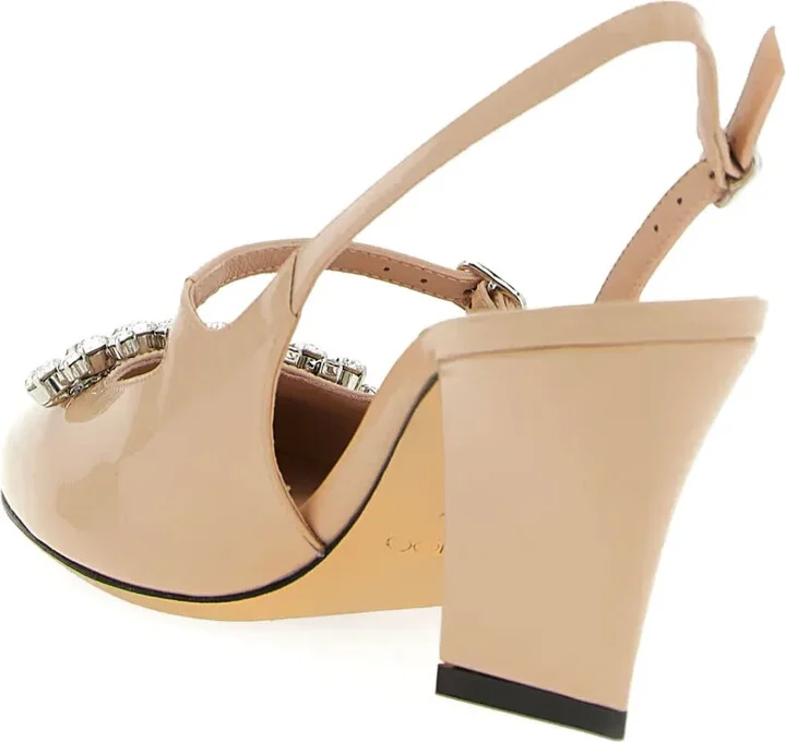 70mm Belinda crystal-embellished slingback pumps - Image 5