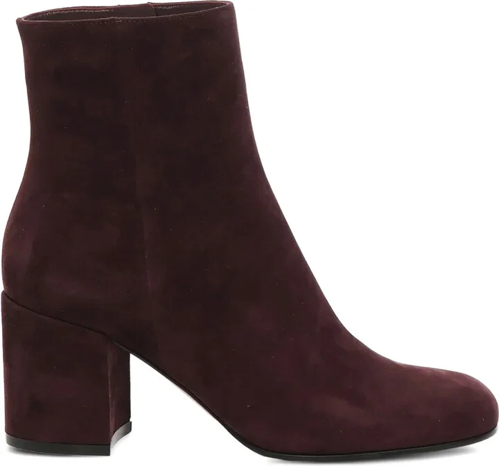 70mm Block-Heel Zip Boots