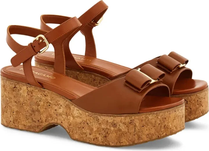 70mm Bow-Detail Platform Sandals - Image 2