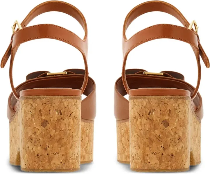 70mm Bow-Detail Platform Sandals - Image 3