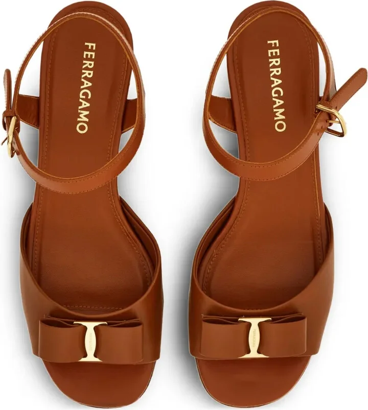 70mm Bow-Detail Platform Sandals - Image 4