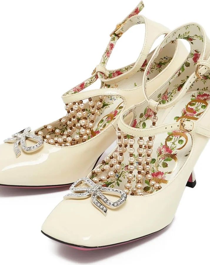 70mm Bow-Embellished Pumps - Image 5