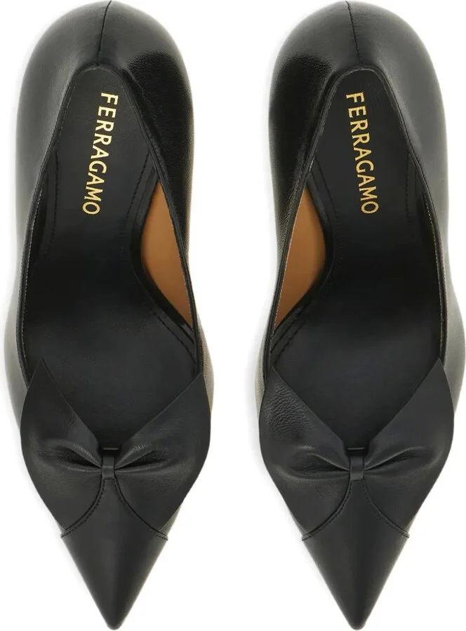 70mm Bow Pointed Pumps - Image 4