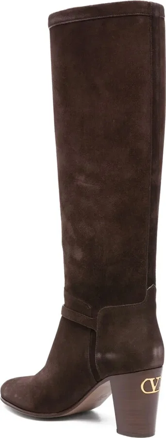 70mm Buckle-Detail Suede Boots - Image 3