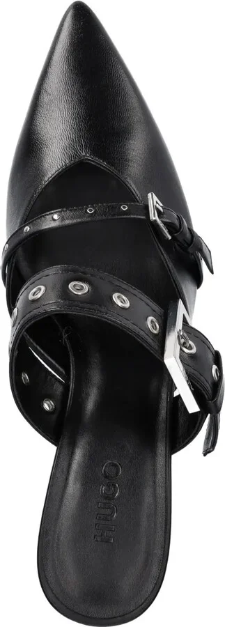 70mm Buckled Leather Mules - Image 4
