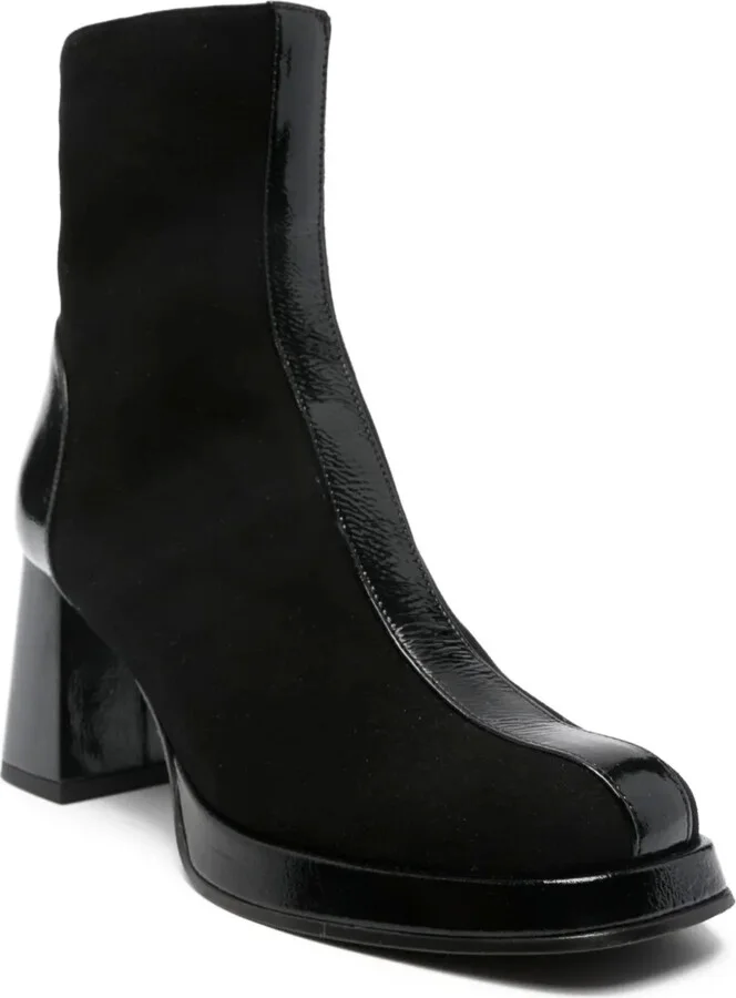 70mm Calf-Leather Block-Heel Boots - Image 2