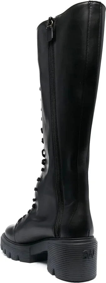 70mm Calf-Length Lace-Up Boots - Image 3