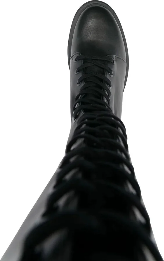 70mm Calf-Length Lace-Up Boots - Image 4
