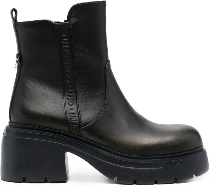 70mm Carrie leather ankle-boots