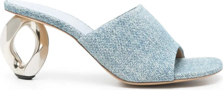 70mm Chain-heel sandals