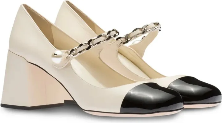 70mm Chain-Strap Pumps - Image 2