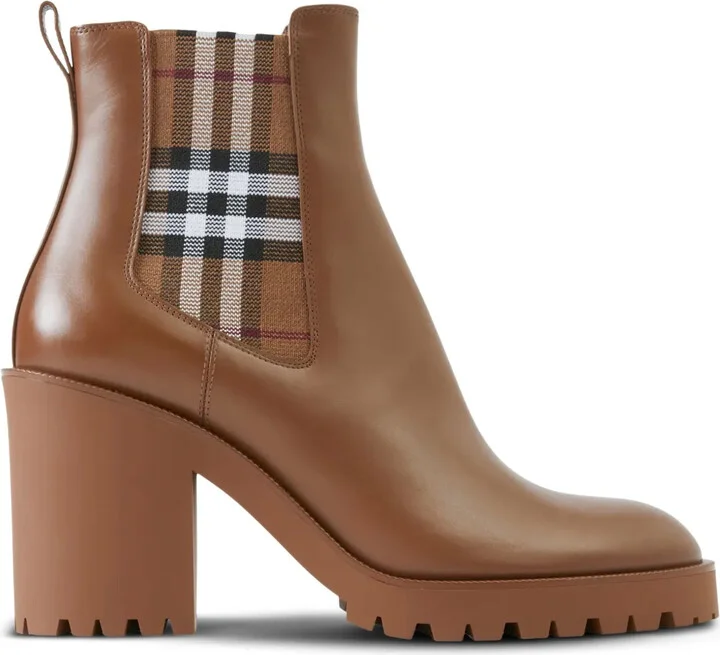 70mm Check Chelsea boots