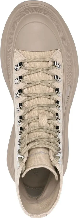 70mm Chunky Lace-Up Boots - Image 4