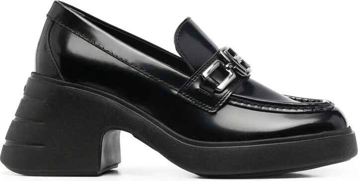 70mm Chunky Leather Loafers