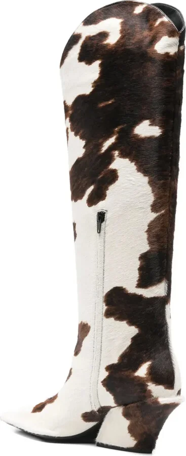 70mm Cowhide Leather Boots - Image 3