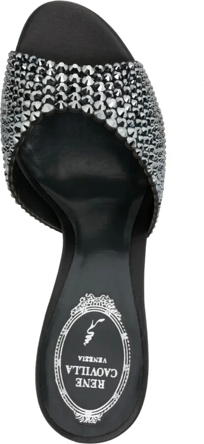 70mm Crystal-Embellished Leather Sandals - Image 4