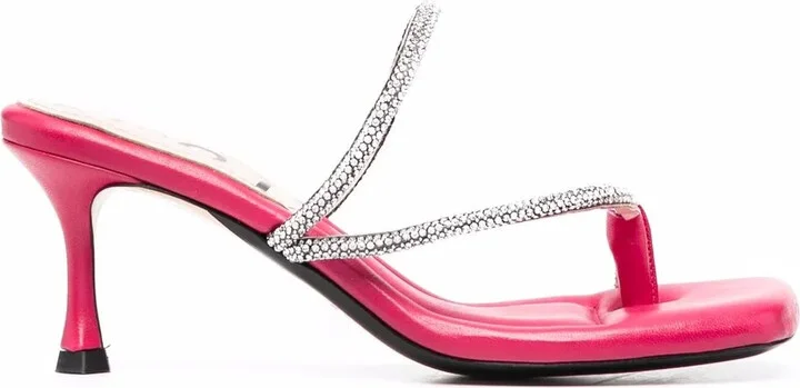 70mm Crystal-Embellished Strappy Sandals