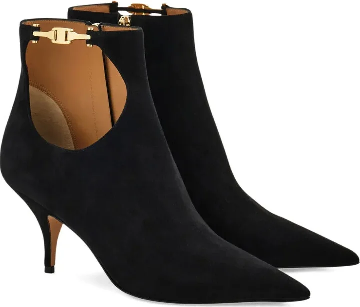 70mm Cut-Out Leather Boots - Image 2