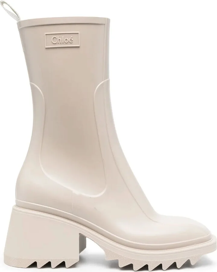70mm Debossed-Logo Chunky Boots