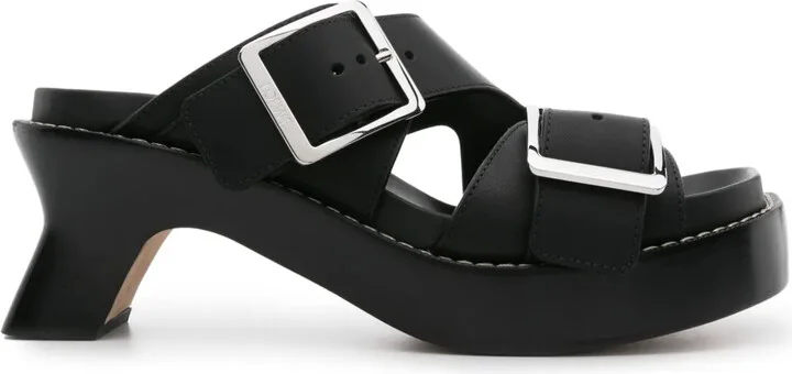 70mm Ease buckle-straps mules