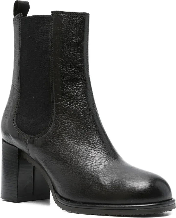 70mm Elastic-Panel Block-Heel Boots - Image 2
